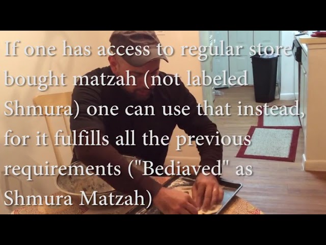 Make your own Seder Matzah (Bediavad)