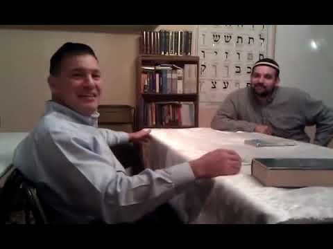 Mr. Singer visiting Birkath Avraham Congregation of NMB