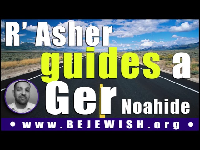 R’ Asher guides a Ger Noahlde