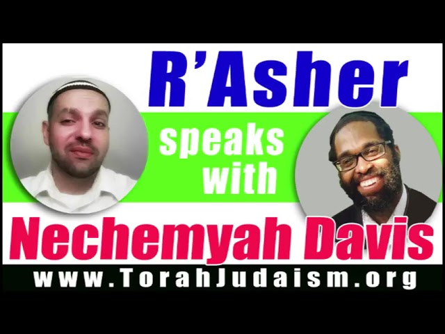 R’ Asher speaks with Nechemyah Davis