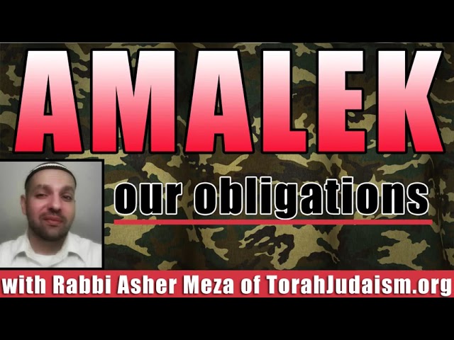 Amalek – Our Obligations