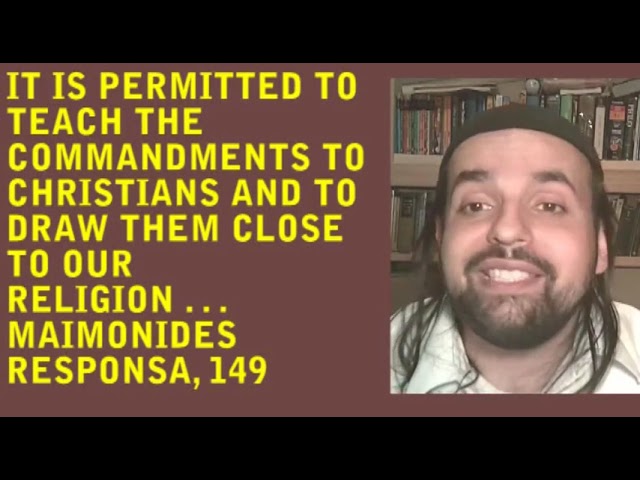 IT IS PERMITTED TO TEACH THE COMMANDMENTS TO CHRISTIANS AND TO DRAW THEM CLOSE TO OUR RELIGION…