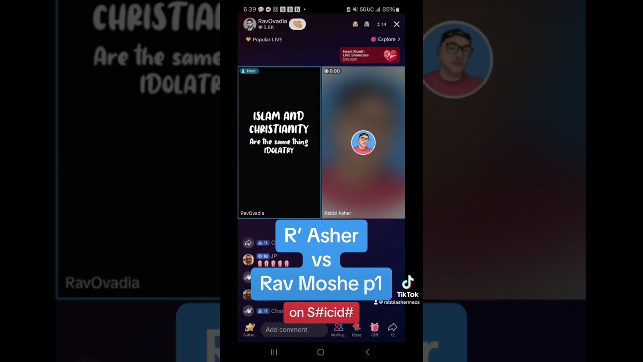 R’ Asher vs Rav Moshe part 1