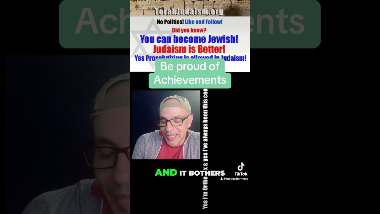Be proud of achievements