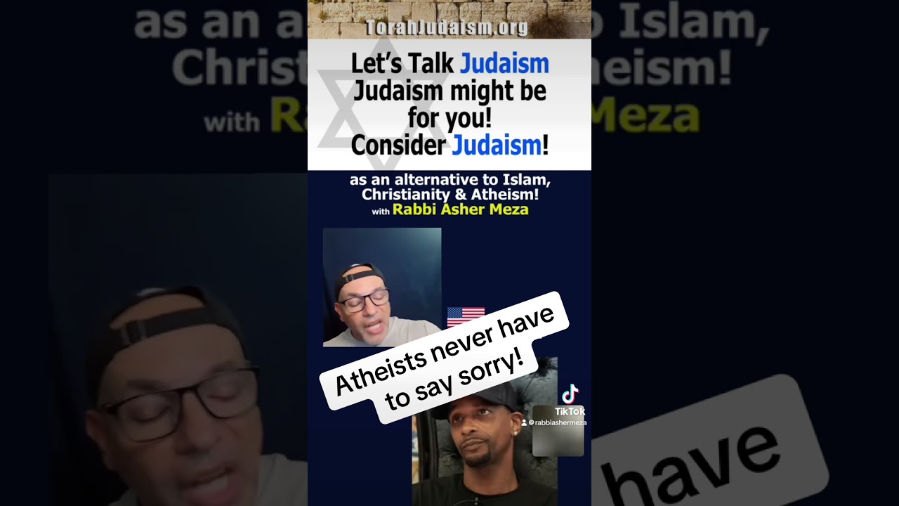 Atheists never say sorry