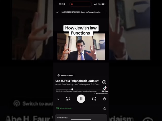 How Jewish law functions