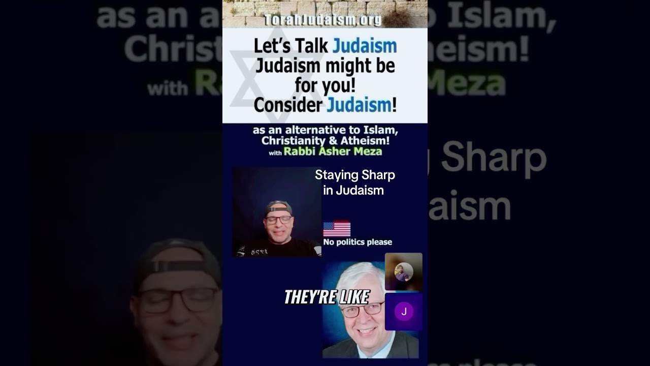 Staying sharp in Judaism