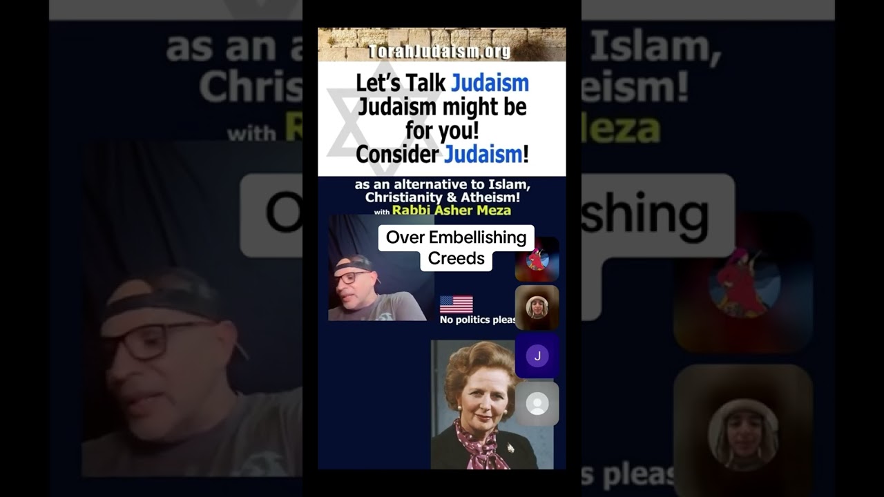 Over Embellishing Creeds #ashermeza #NoahideLaws #torah #judaism #bible #gaza #israel #conversion