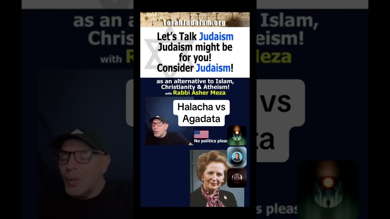 Halacha vs Agadata #ashermeza #judaism #torah #israel #rabbinical #zohar #chabad