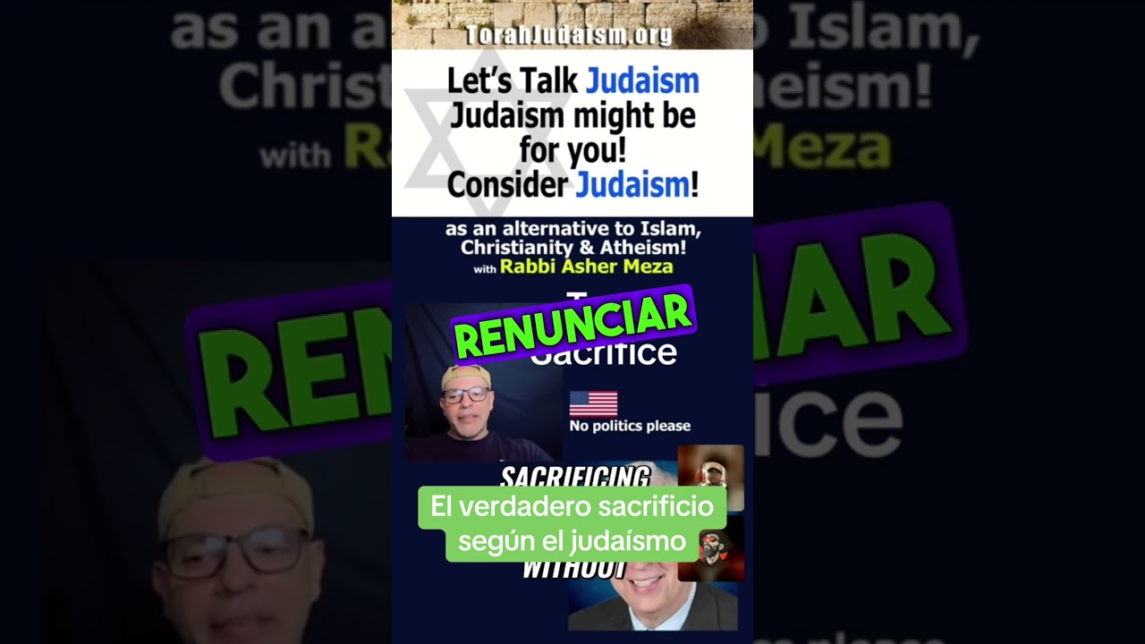El verdadero sacrificio según el judaísmo