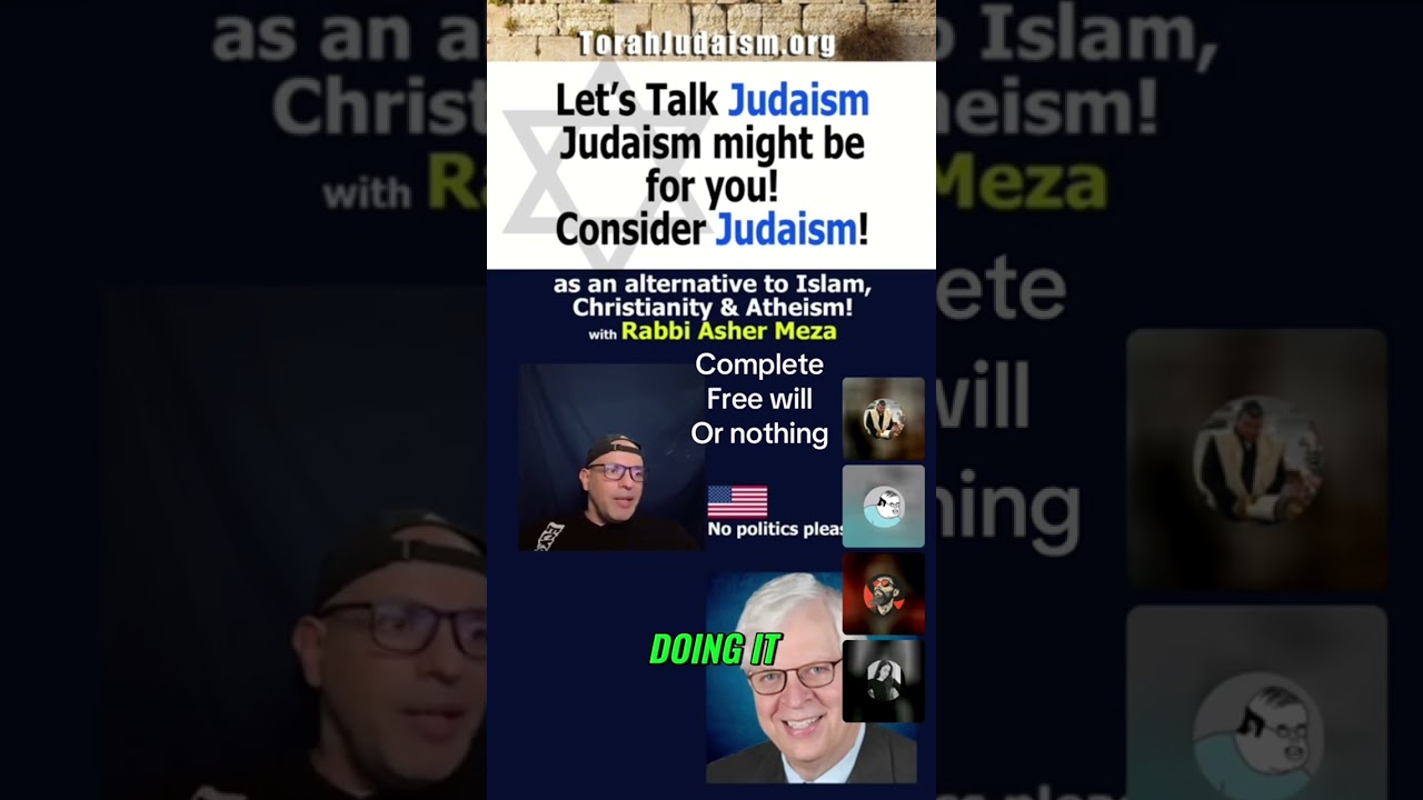 Complete Free will Or nothing #judaism #torah #conversion #ashermeza #mikva #mikveh #kaballah