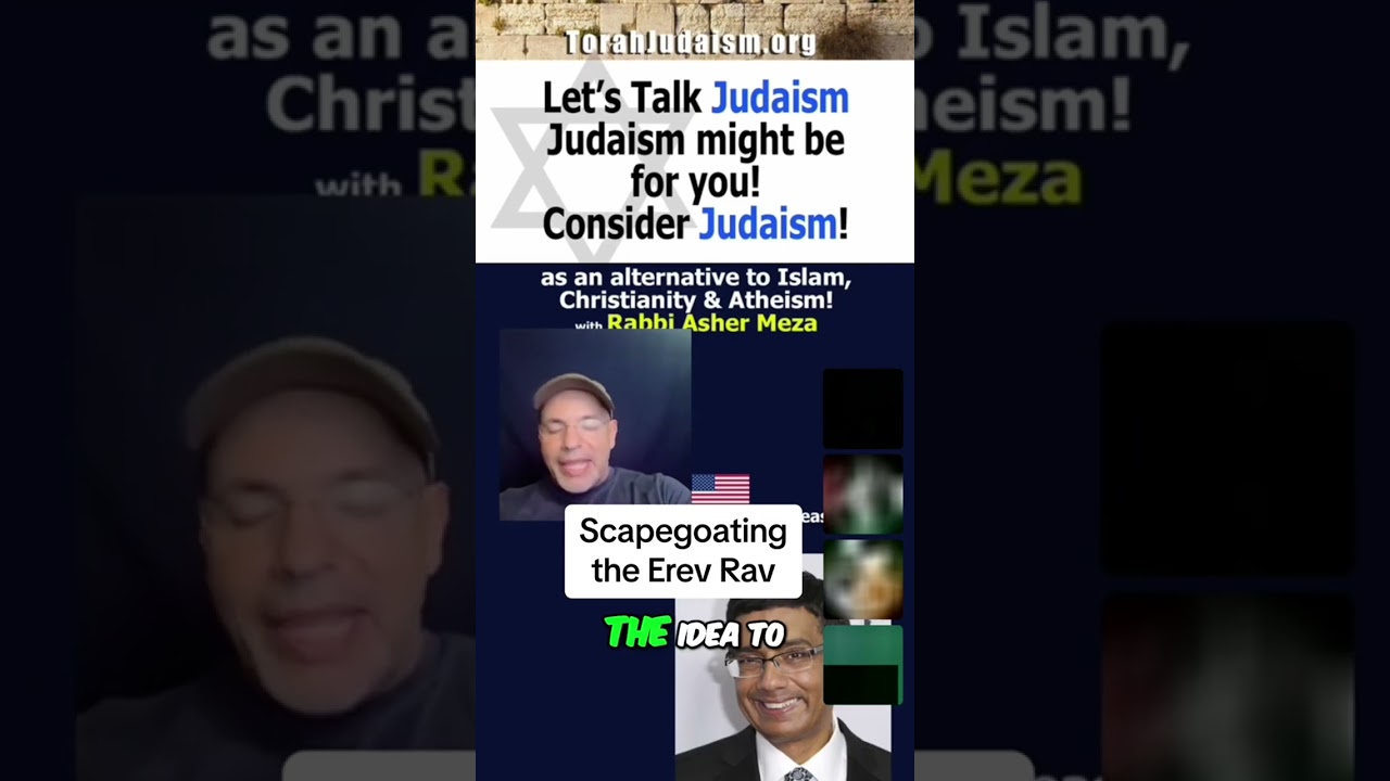 Scapegoating the Erev Rav #torah #rambam #shabbat #ashermeza #chabad #jewish #judaism #kosher