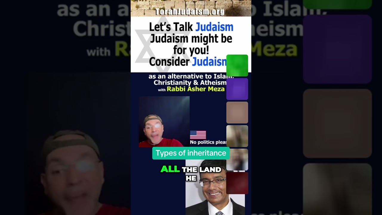 Types of inheritance in Judaism #rambam #ashermeza #shabbat #kiruv #gentiles #outreach #jewish