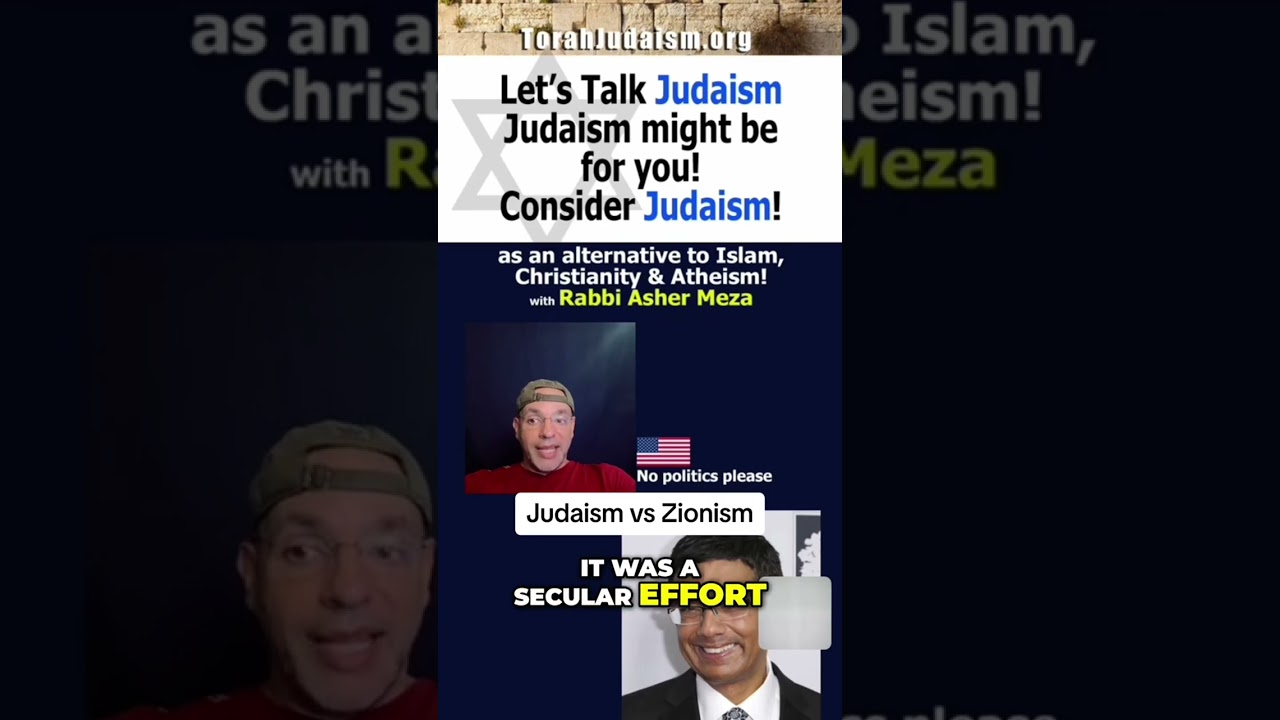 Judaism vs Zionism #rambam #ashermeza #shabbat #kiruv #outreach #torah #gentiles #judaism #converts