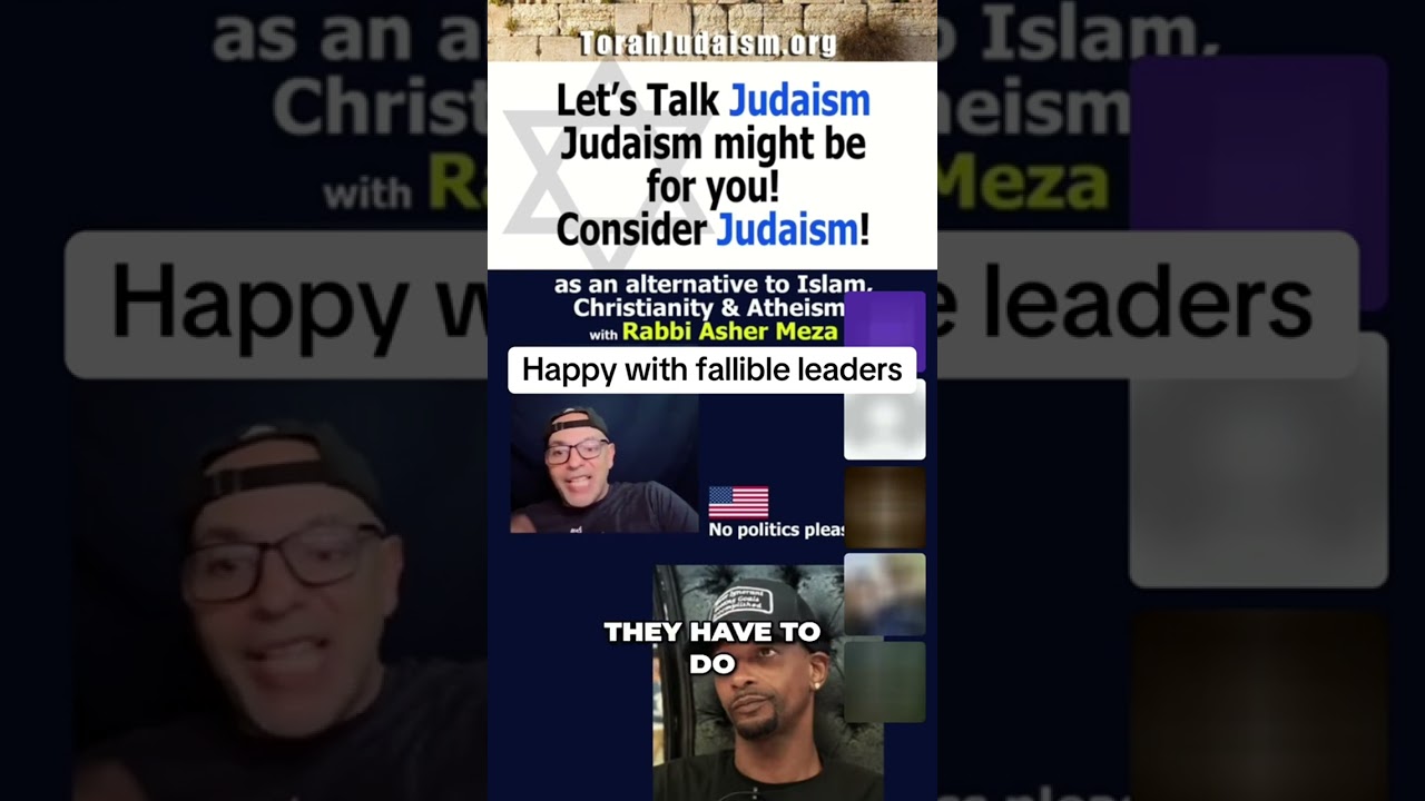 Happy with fallible leaders in Judaism #ashermeza #israel #torah #jerusalem #conversion #rambam