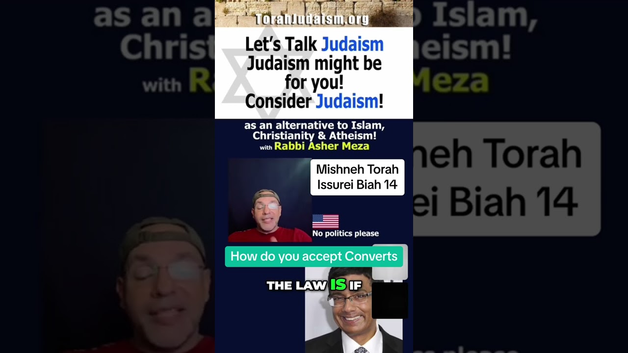 How do you accept Converts to Judaism #rambam #ashermeza #shabbat #kiruv #gentiles l#outreach#jewish