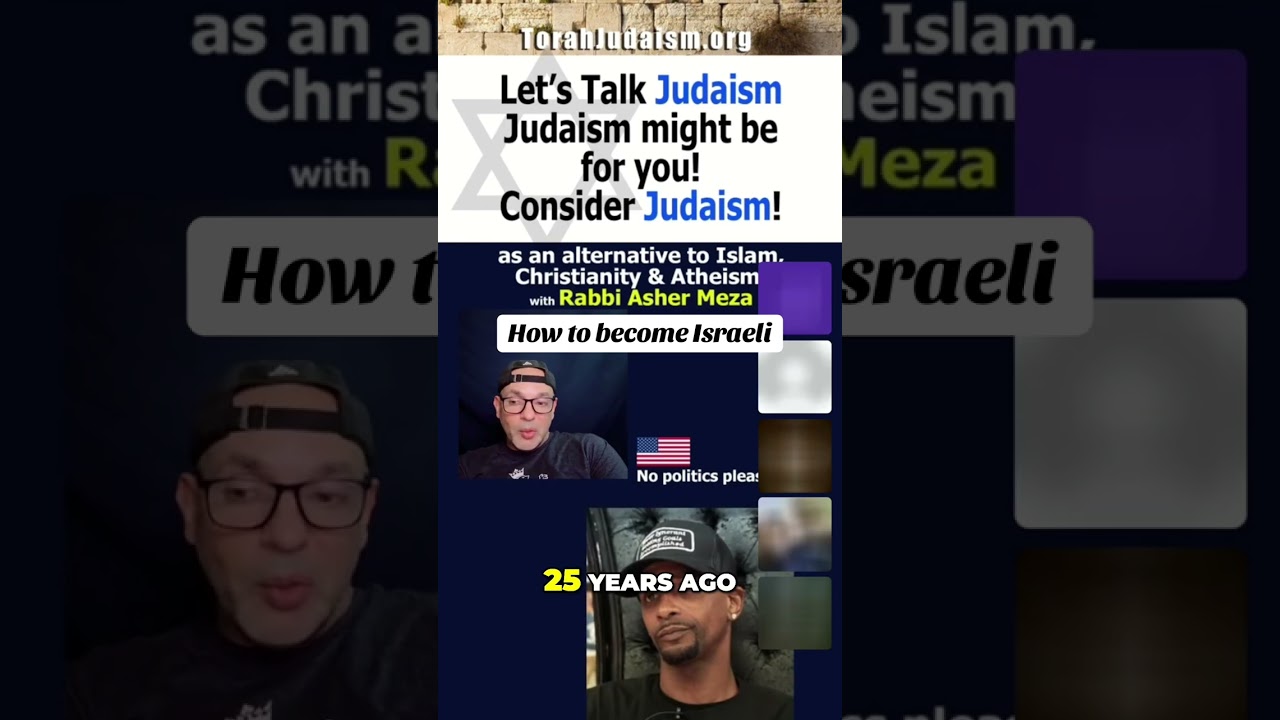 How to become Israeli #ashermeza #israel #torah #jerusalem #conversion #rambam #chabad