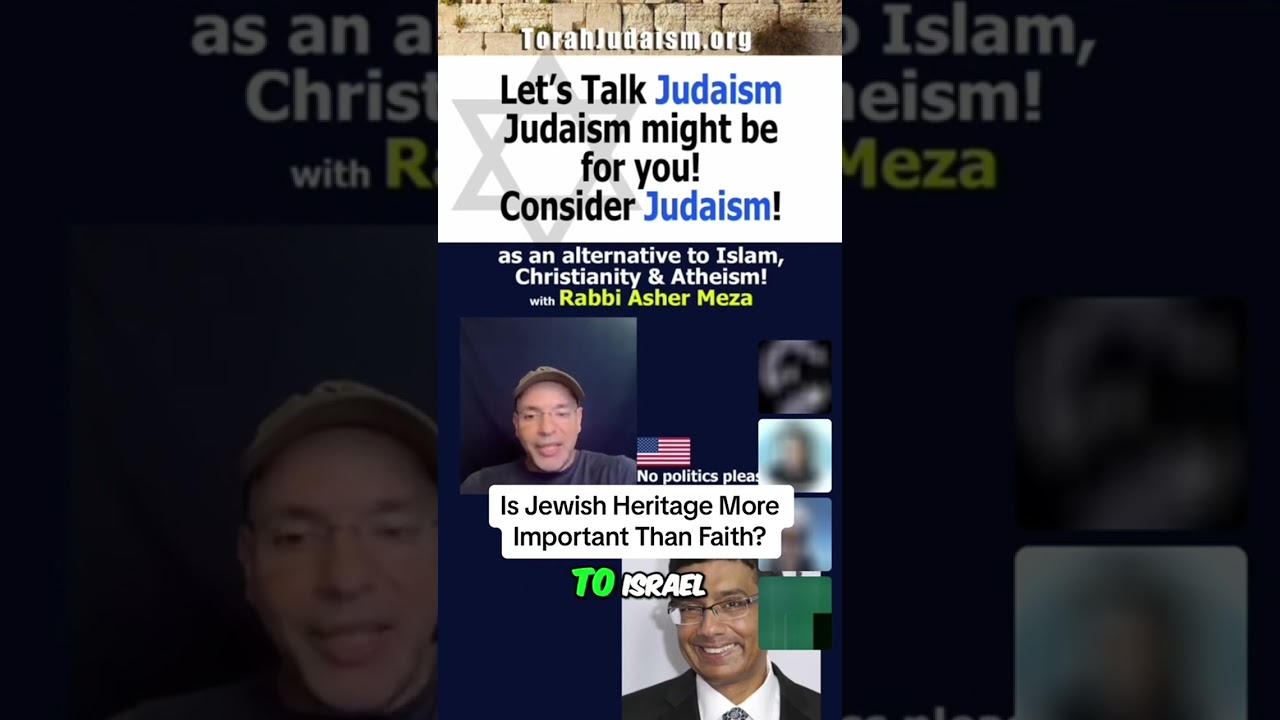 Is Jewish Heritage More Important Than Faith? #rambam #ashermeza #shabbat #judaism #kiruv #israel