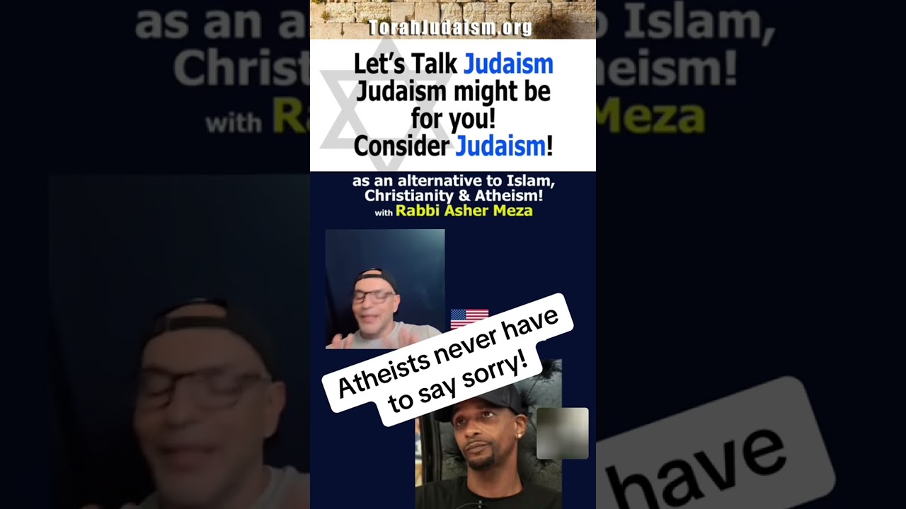 Atheists never have to say sorry! #LIVEhighlights #ashermeza #israel #jewish #agnostic #christianity