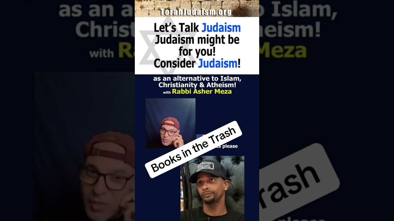 Books in the Trash #israel #jewish #debating #shabbos #ashermeza #jerusalem #christianity #rambam