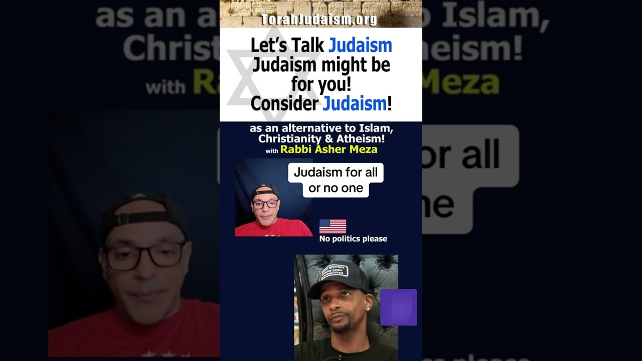 Judaism for all or no one #ashermeza #chabad #israel #torah #jerusalem #rambam #conversion #islam