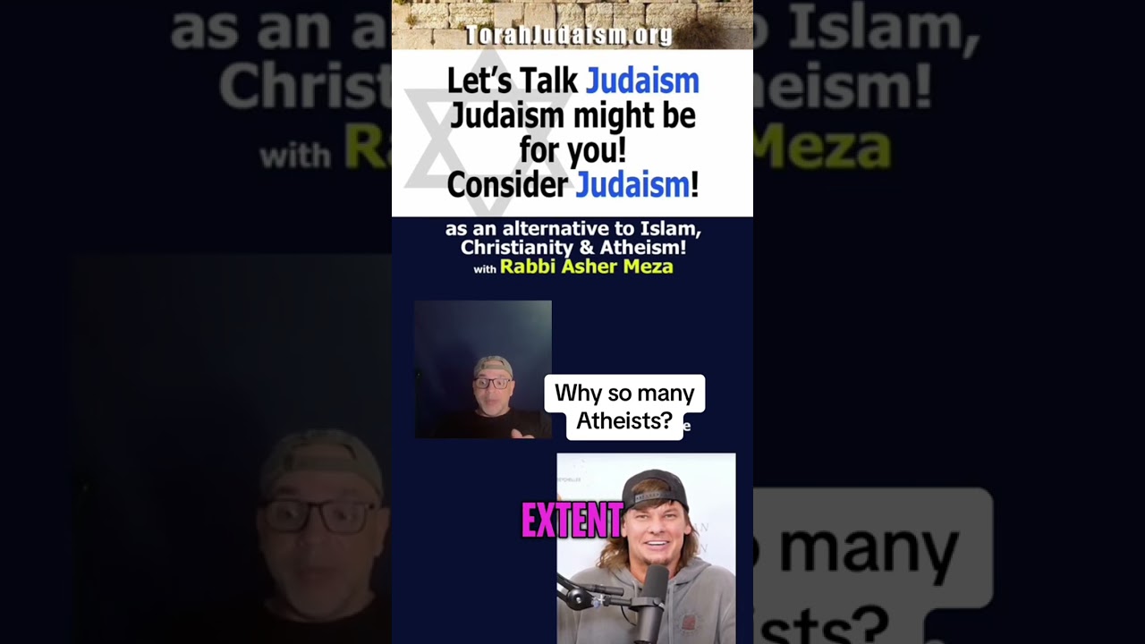 Why d so many atheists #judaism #Ashermeza #islam #israel #yeshua #ethics #chabad #messianics