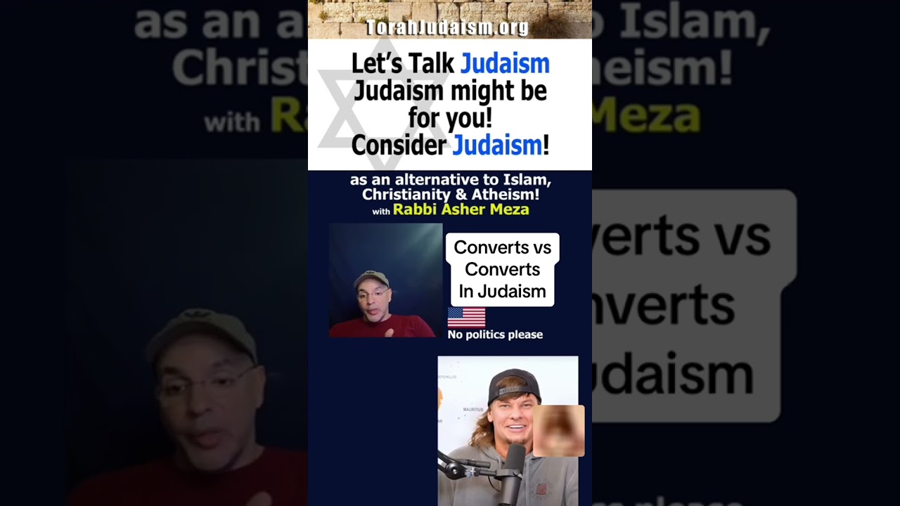 Converts vs Converts in Judaism #torah #israel #rambam #gentiles #ashermeza #judaísmo