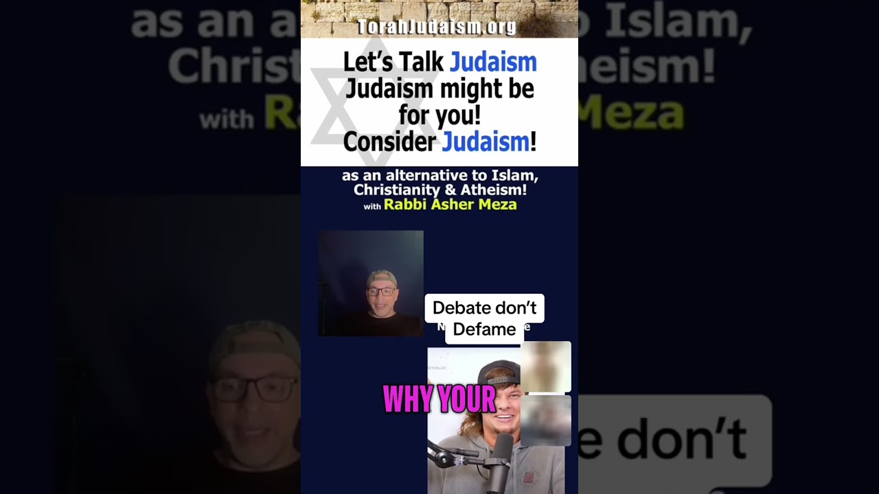 Debate don’t Defame #judaism #Ashermeza #islam #israel #yeshua #ethics #morality #jewish #heretic