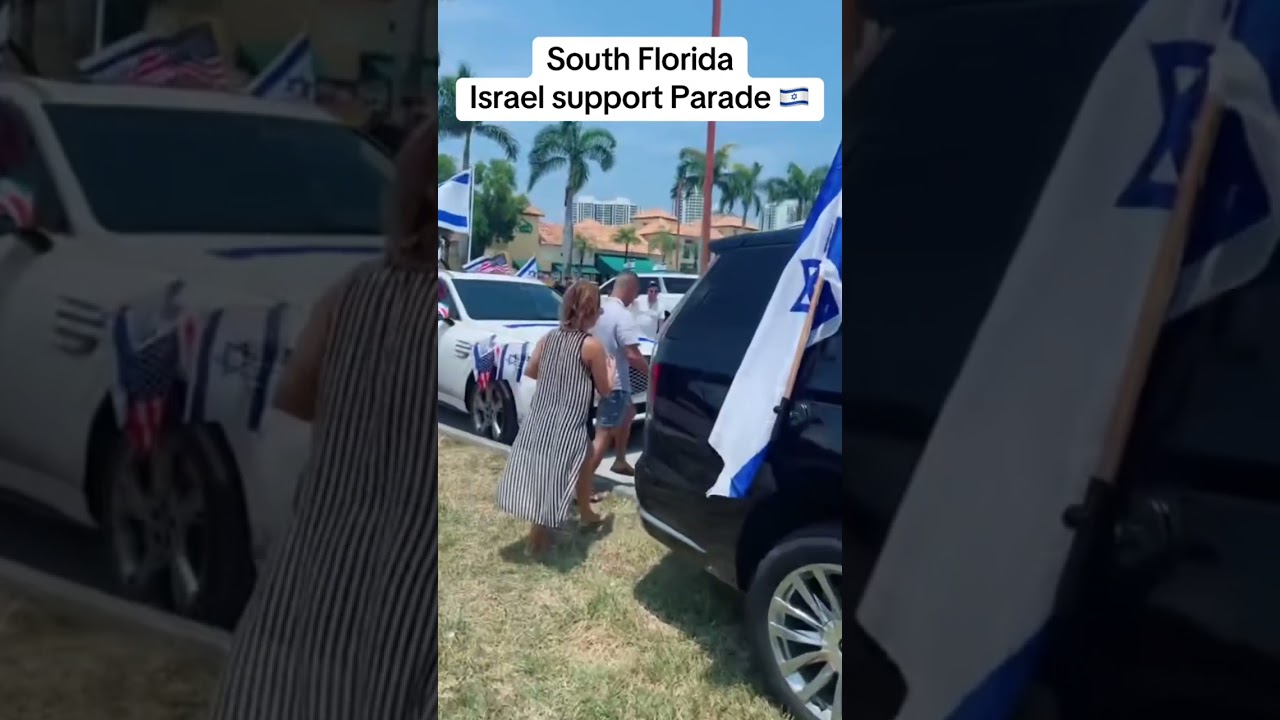 Israel Support parade, Miami, Florida #Ashermeza #Israel #chabad #jewish #judaism #palestine