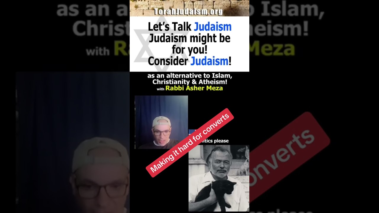 Making it hard for converts! #Ashermeza #torah #judaism #jews #israel #mikveh #converts #chabad