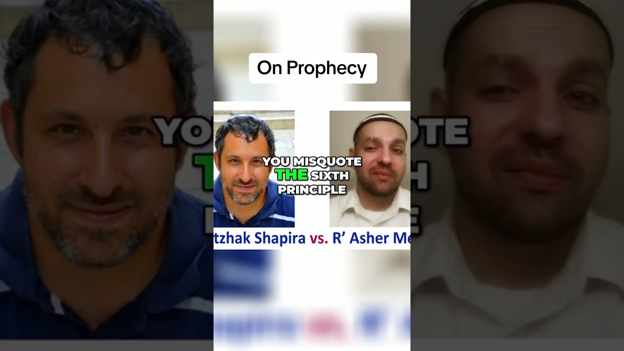 On Jewish prophecy #Ashermeza #torah #halacha #israel #debate #messianic #michaelbrown #shapira