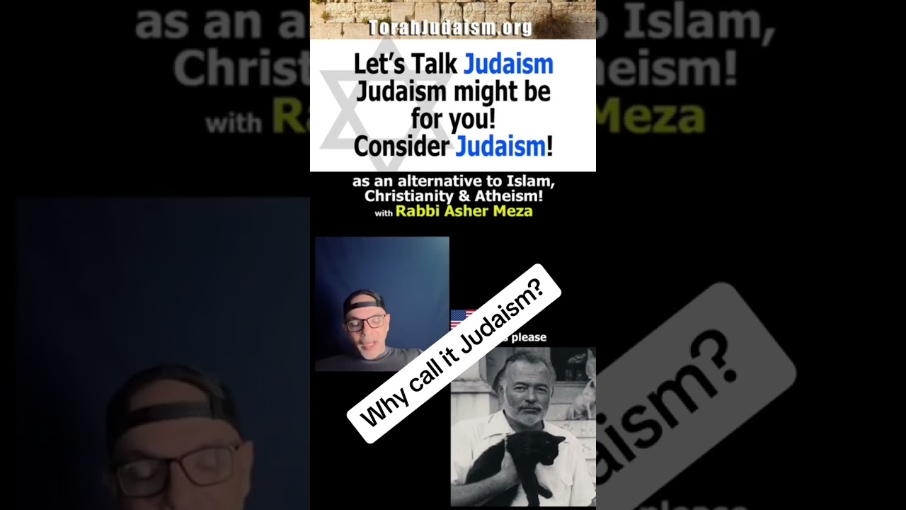Why call it Judaism? #Ashermeza #torah #judaism #jews #israel #biblical #israelites #palestine