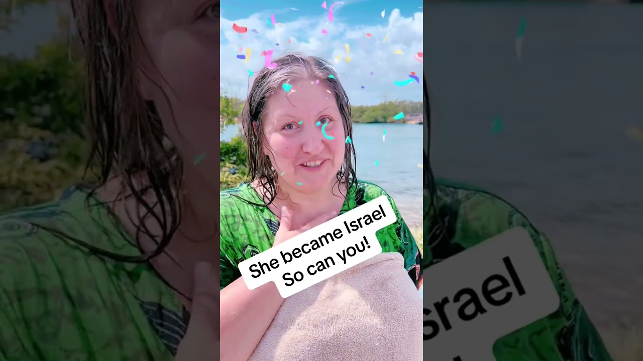 She just became Jewish! #Ashermeza #torah #judaism #israel #jews #conversion #jewish #proselyte