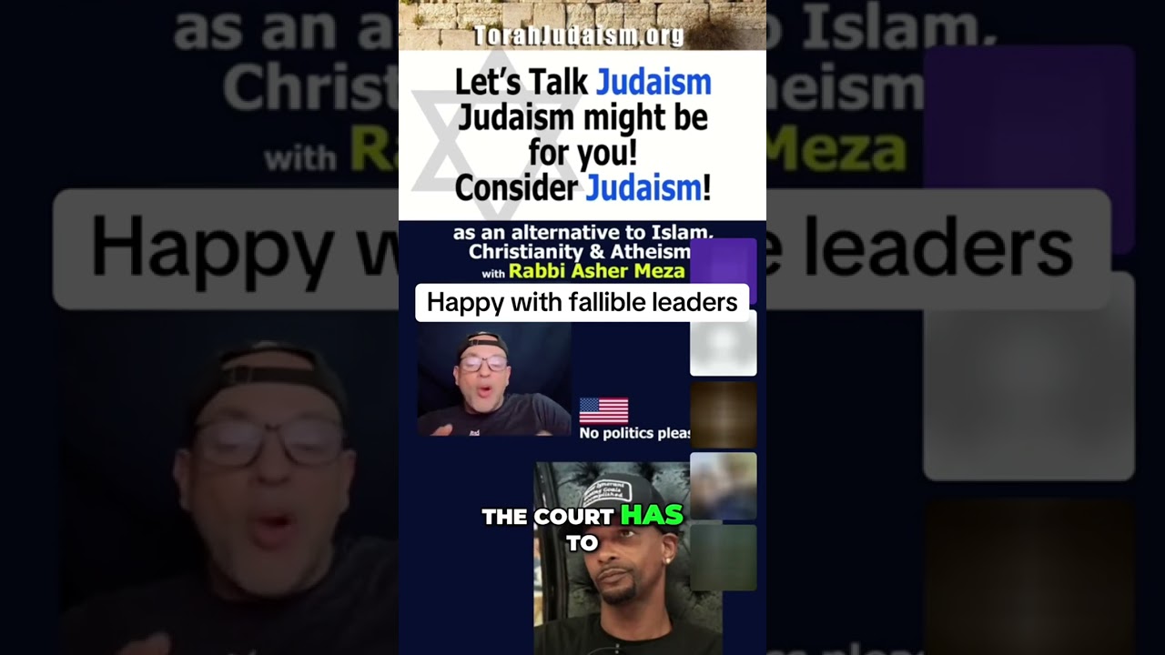Happy with fallible leaders in Judaism #ashermeza #israel #torah #jerusalem #conversion #rambam
