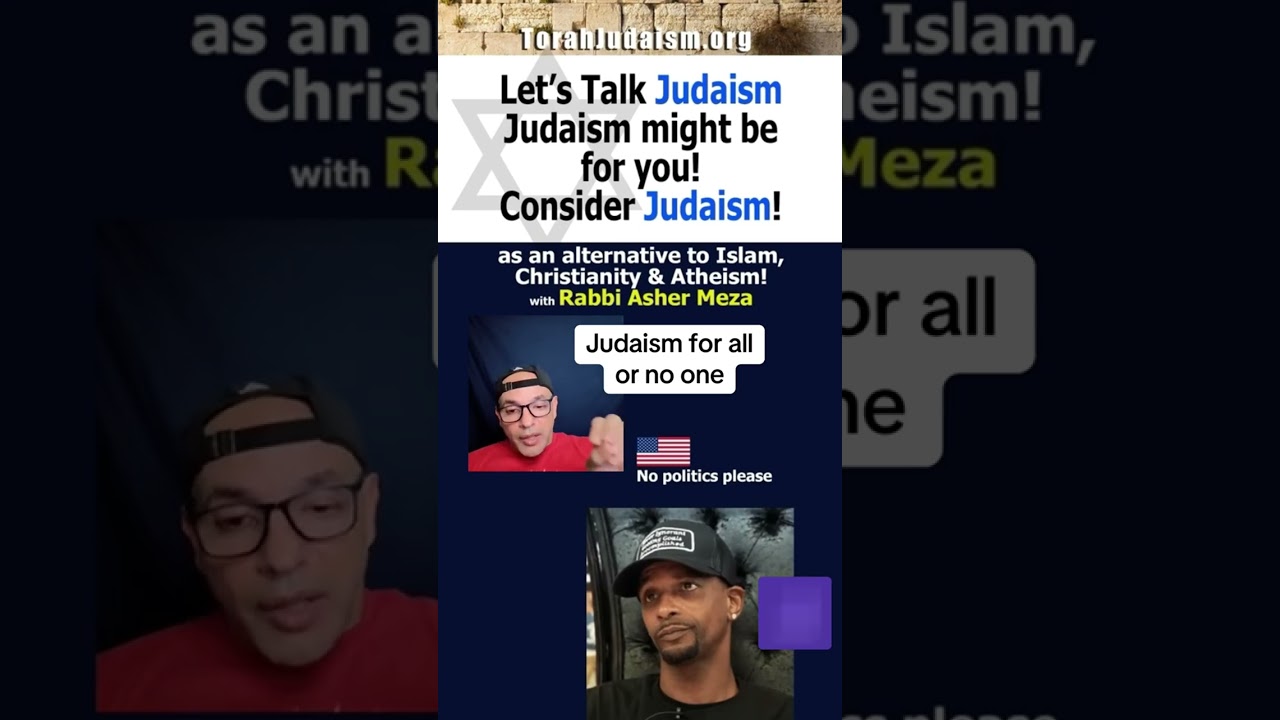 Judaism for all or no one #ashermeza #chabad #israel #torah #jerusalem #rambam #conversion #islam