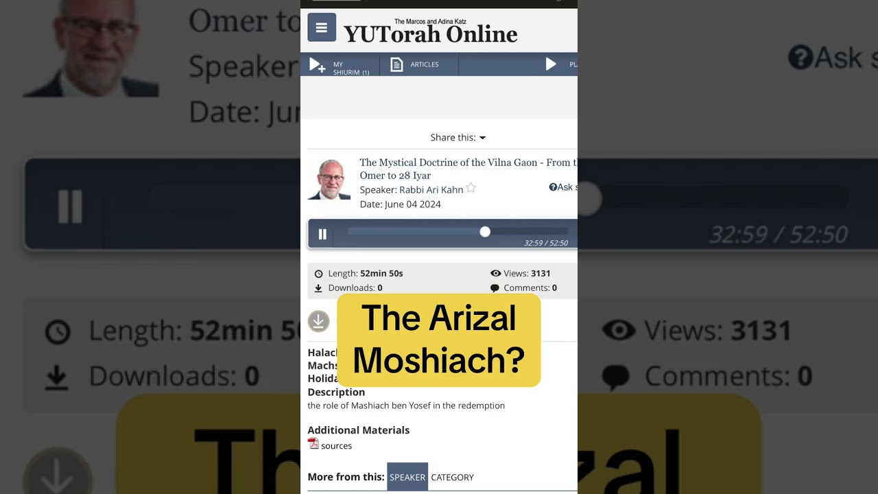 The Arizal Moshiach? #Judaism #Israel #Bible #islam