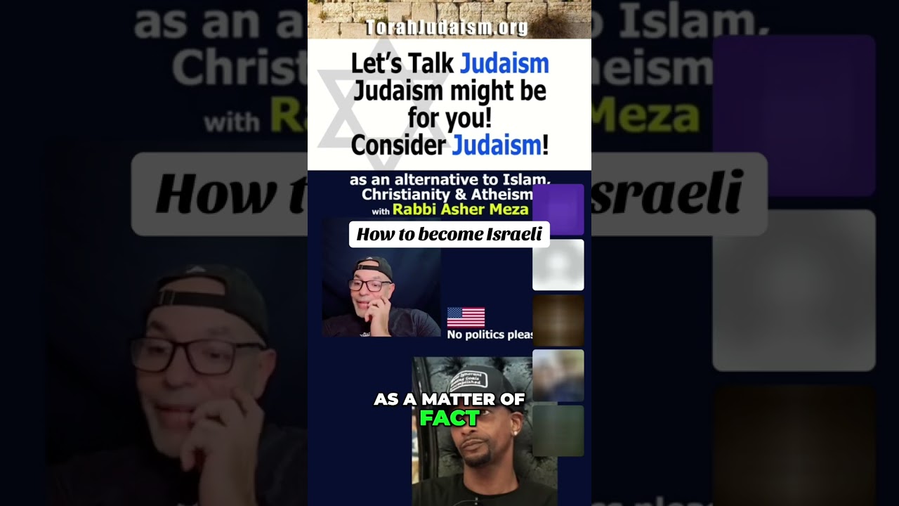 How to become Israeli #ashermeza #israel #torah #jerusalem #conversion #rambam #chabad