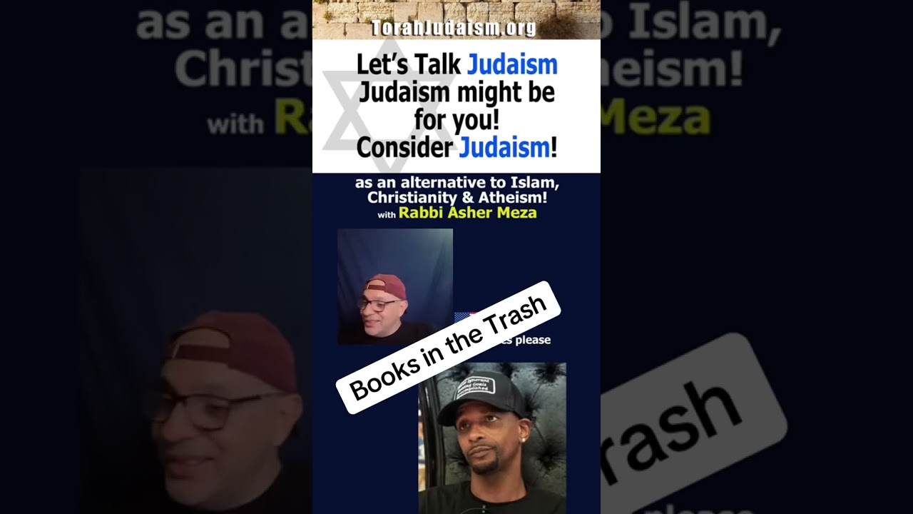 Books in the Trash #israel #jewish #debating #shabbos #ashermeza #jerusalem #christianity #rambam